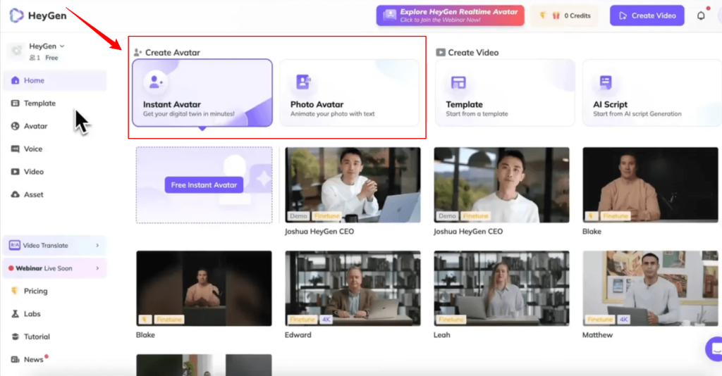 AI-generated visual content samples from HeyGen showcasing creative possibilities