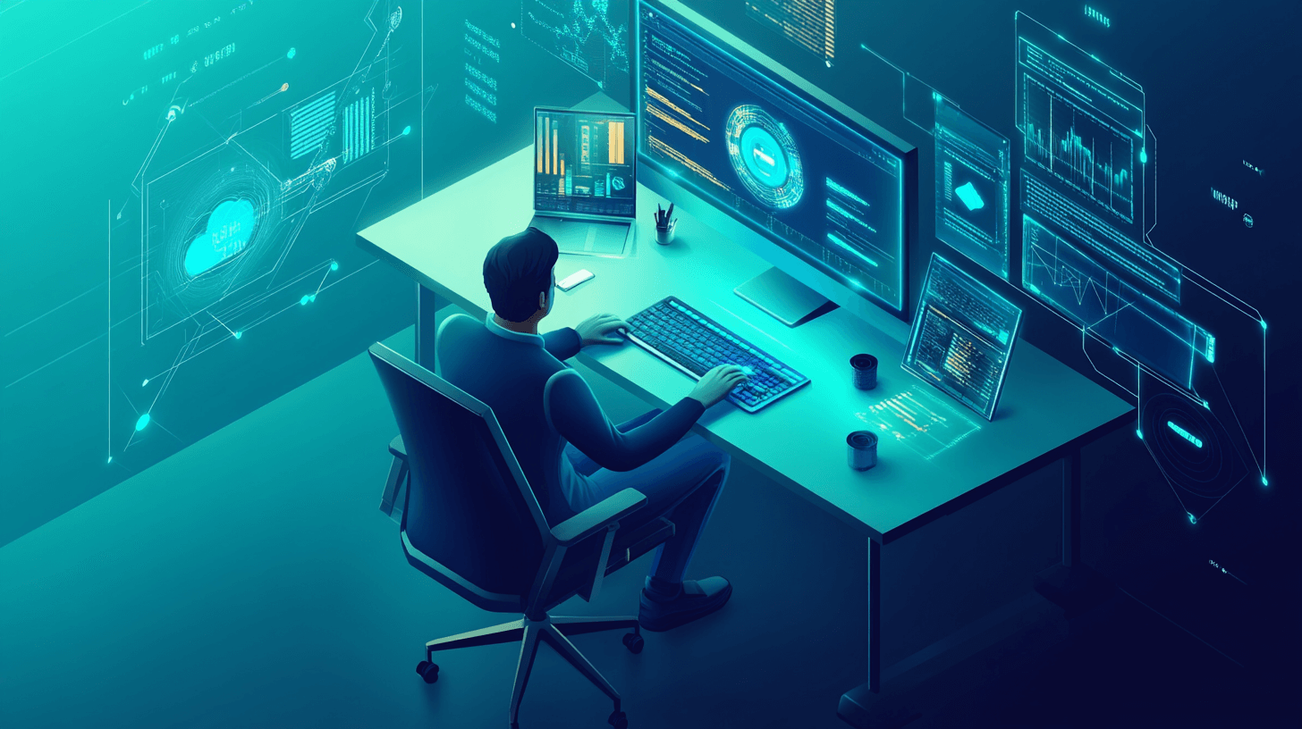 Content creator showing how to use AI for content creation